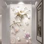 3D Look Florals with Pearls Lux Flowers Wallpaper Mural