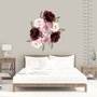 Watercolor Red Pink Peony Floral Wall Decal Sticker