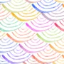 Papier peint arc-en-ciel aux couleurs pastel
