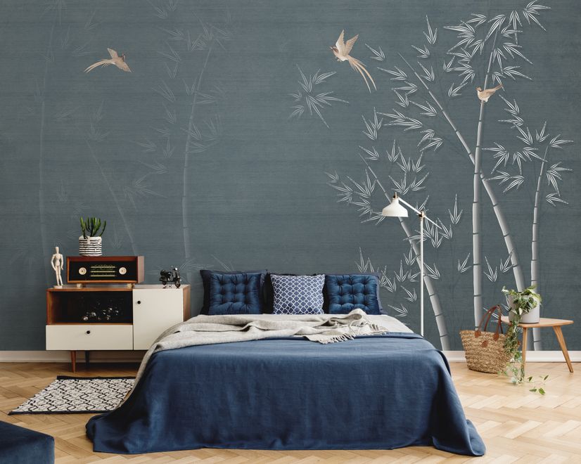 Watercolor Dark Forest Wallpaper Mural