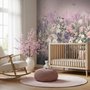 Soft Blooming Floral Meadow  Kids Wallpaper