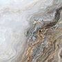 Papier peint panoramique des vagues en marbre foncé, gris et marron