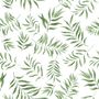 Watercolor Green Palm Leaf Pattern Wallpaper Mural