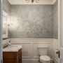 Monochrome Tropical Botanical Wallpaper Mural