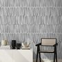 Abstract Minimalistic Black and White Line Wallpaper Mural