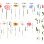 Colorful Wildflowers Wall Decal Sticker