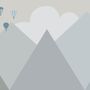 Cartoon Mountainscape Wallpaper Mural