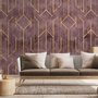 Rhombus Geometric Lines Art Deco Wallpaper Mural