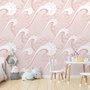 Kinder-Fototapete mit Ozeanwellenmuster