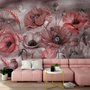 Corn Poppy Flowers Painting Art Wallpaper Mural