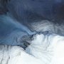 Abstrakte Dunkelblaue Pinselstrich-Fototapete