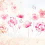 Pink Romantic Floral Wallpaper Mural