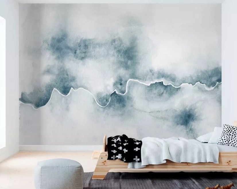 Dark Fog Pattern Wallpaper Mural