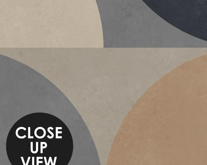 Retro Abstract Geometric Shapes Wallpaper Mural