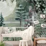 Night Forest Landscape Wallpaper Mural