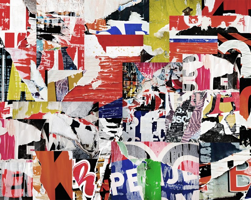 Fototapete Street Collage Art