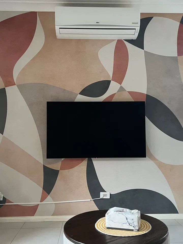 Boho Geometric Abstract Art Wallpaper Mural