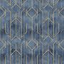 Rhombus Geometric Lines Art Deco Wallpaper Mural