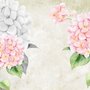 Hydrangea Floral Art Wallpaper Mural