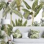 Banana Leaf with Toucan Koala Animals Wallpaper Mural