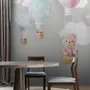 Teddy Bear Clouds and Balloons Wallpaper Mural