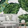 Tropical Banana Leaf Wallpaper Mural
