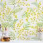 Yellow Herbs Floral Wallpaper Mural