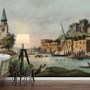 Historical City Wall on Seaside Wallpaper Mural