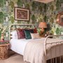 Watercolor Citrus Trees and Floral Brach Wallpaper Mural