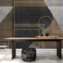 Colorful Geometric Grunge Art Wallpaper Mural