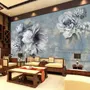 Light Floral with Music Notes Wallpaper Mural