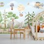 Kids Forest Animals with Flying Animals Wallpaper Mural