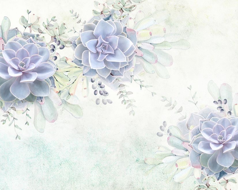 Elegant Petal Floral Wallpaper Mural