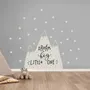 Kids Gray Mountains and White Snow Wall Decal Sticker
