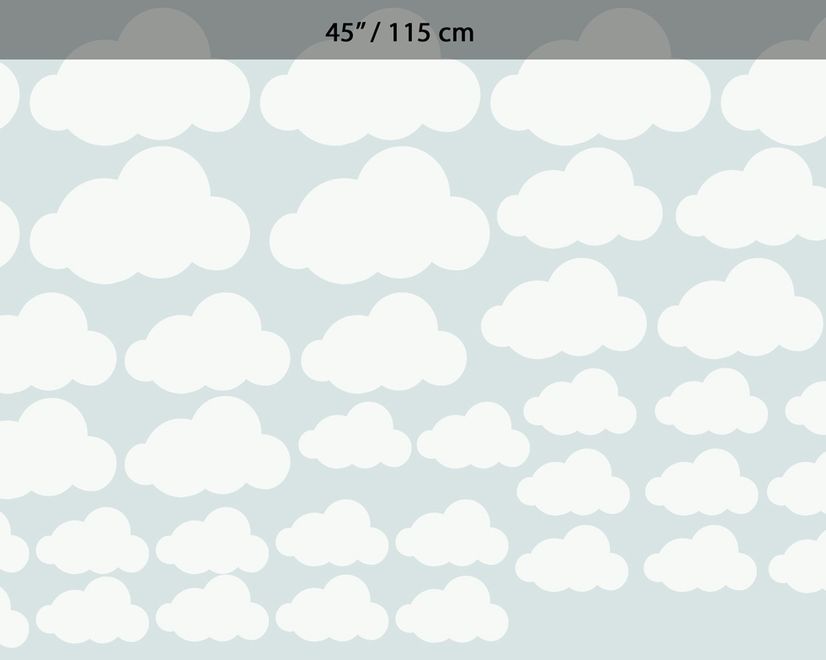 Nursery White Little Cloud Wall Decal Sticker