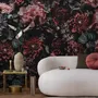 Dark Floral Wallpaper Mural