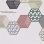 Fototapete mit geometrischen hexagonalen Formen