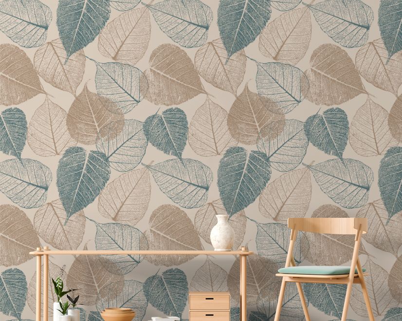 Vintage Leaf Wallpaper Mural