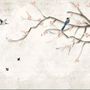 Colorful Birds and Cherry Blossom Tree Wallpaper Mural