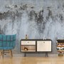 Graubraune Grunge-Zementstil-Fototapete
