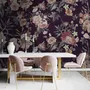 Vintage Dark Floral Bouquet Wallpaper Mural
