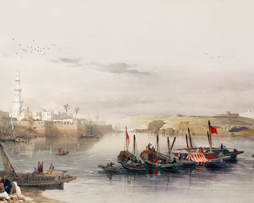Seashore in Rural Life Historical Art Wallpaper Mural