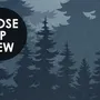 Misty Forest Landscape and Horned Deer Wallpaper Mural