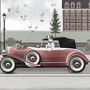 Cityscape with Doggies Wallpaper Mural