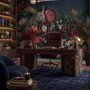 Elegant Tropical Botanical Floral and Leopard Wallpaper 