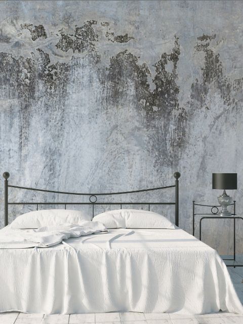 Graubraune Grunge-Zementstil-Fototapete