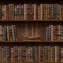 Vintage Bibliothek Fototapete