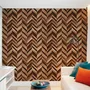 Geometric Chevron Shape Wood Effect Wallpaper Mural
