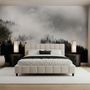 Misty Dark Forest Landscape Wallpaper Mural