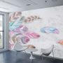 Colorful Feather Wallpaper Mural